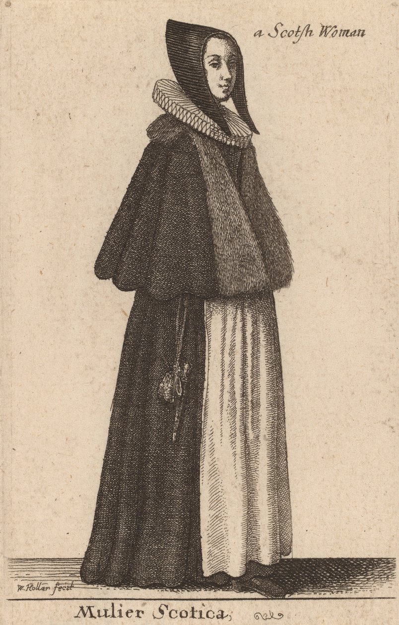 Mulier Scotica - Wenceslaus Hollar