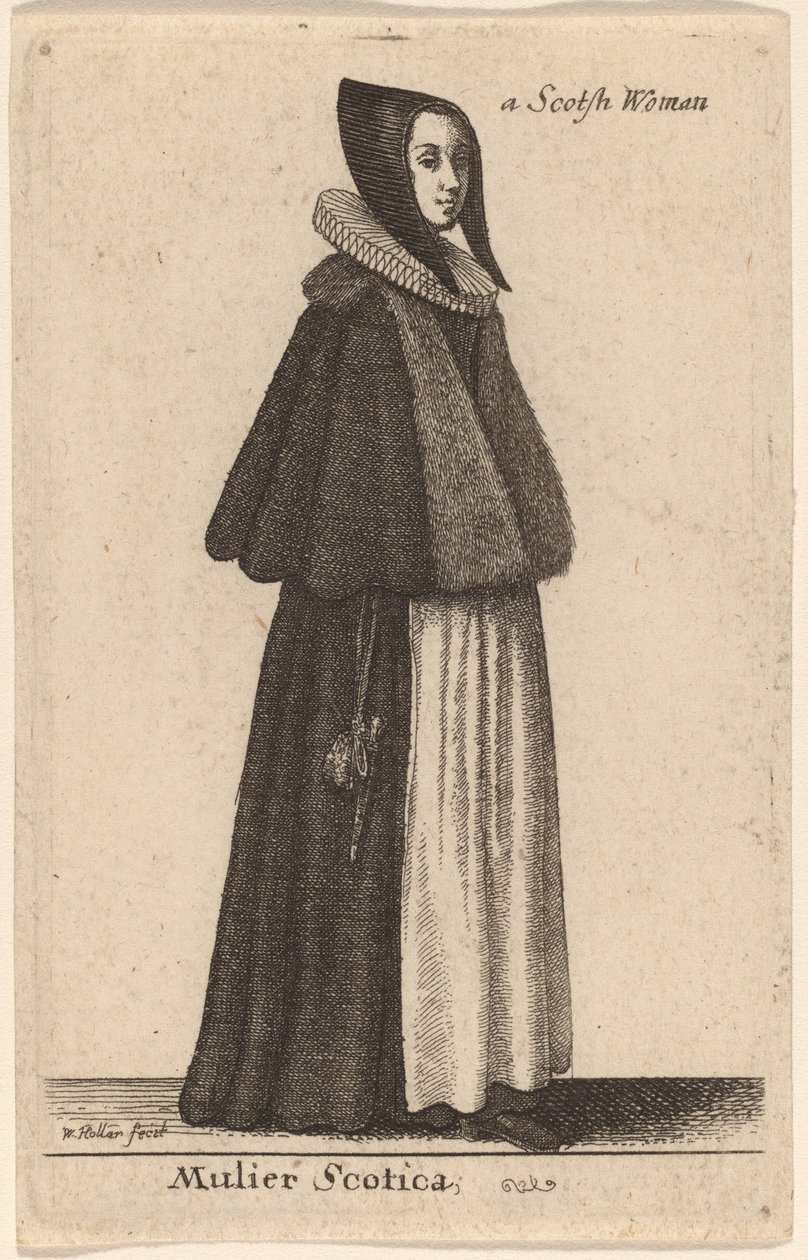 Femme écossaise - Wenceslaus Hollar