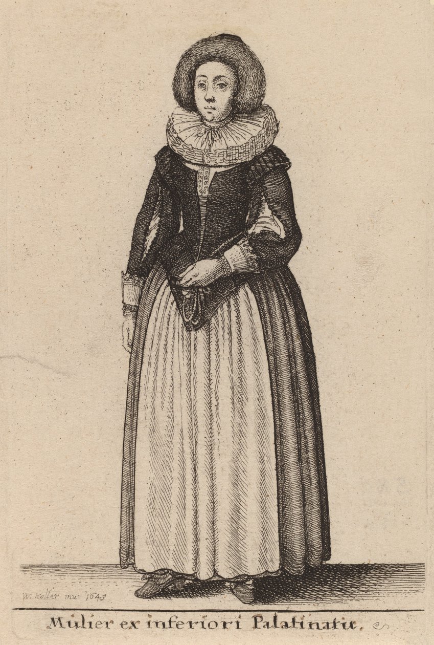 Mulier ex inferiori Palainatu - Wenceslaus Hollar
