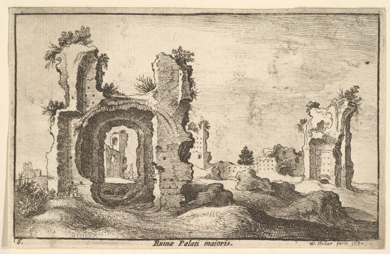 Palais Palatin, Rome - Wenceslaus Hollar