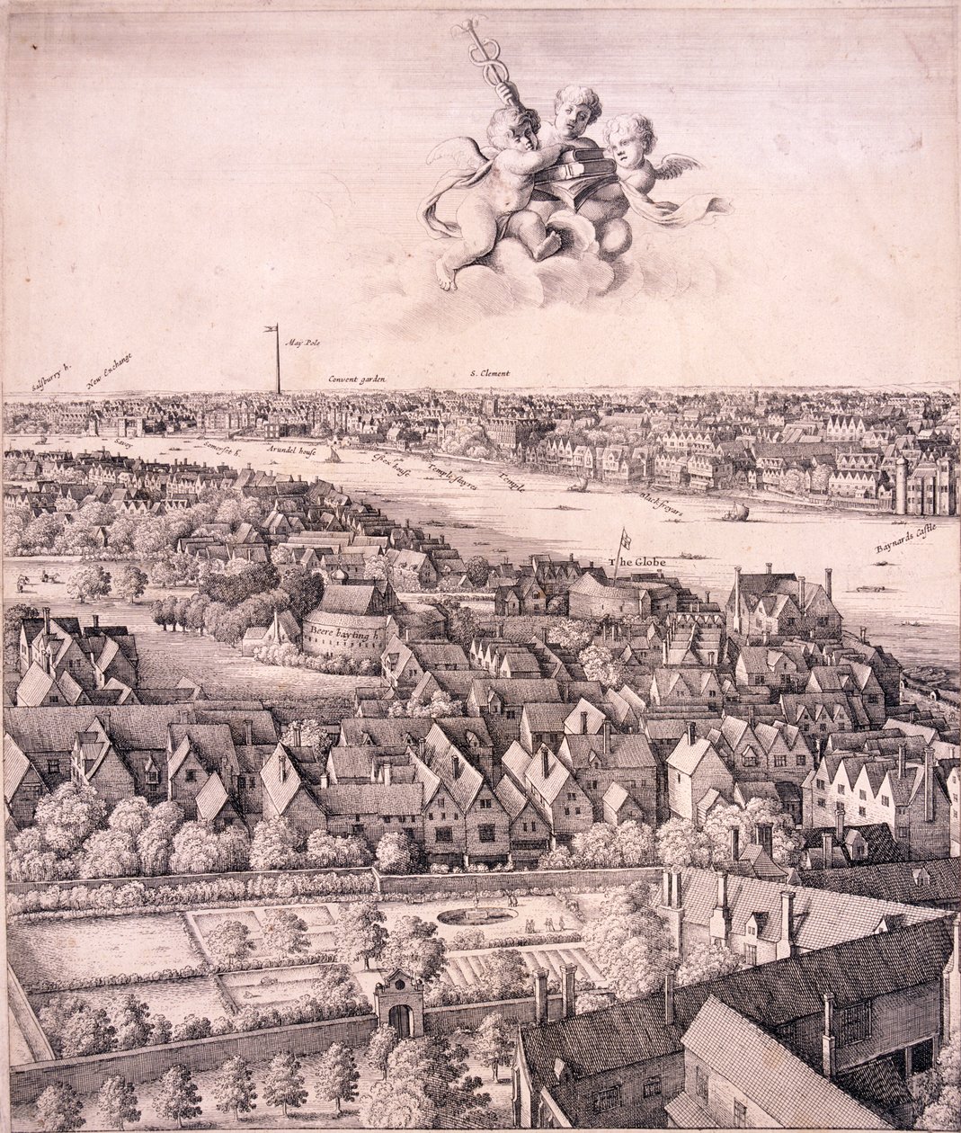 Vue panoramique de Londres, vers 1670 - Wenceslaus Hollar