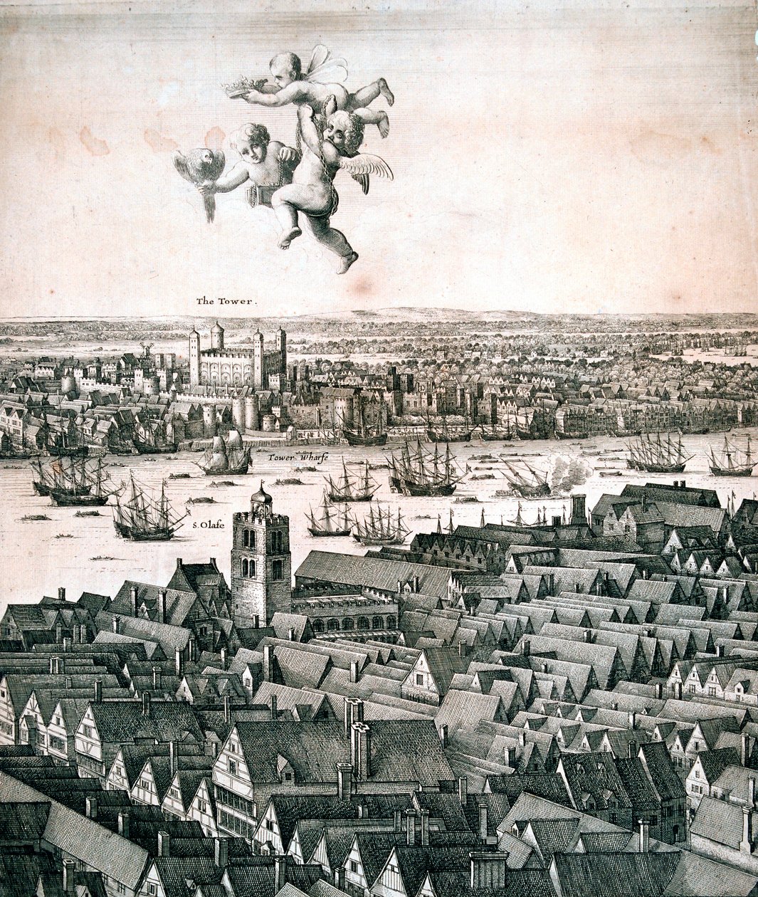 Vue panoramique de Londres - Wenceslaus Hollar