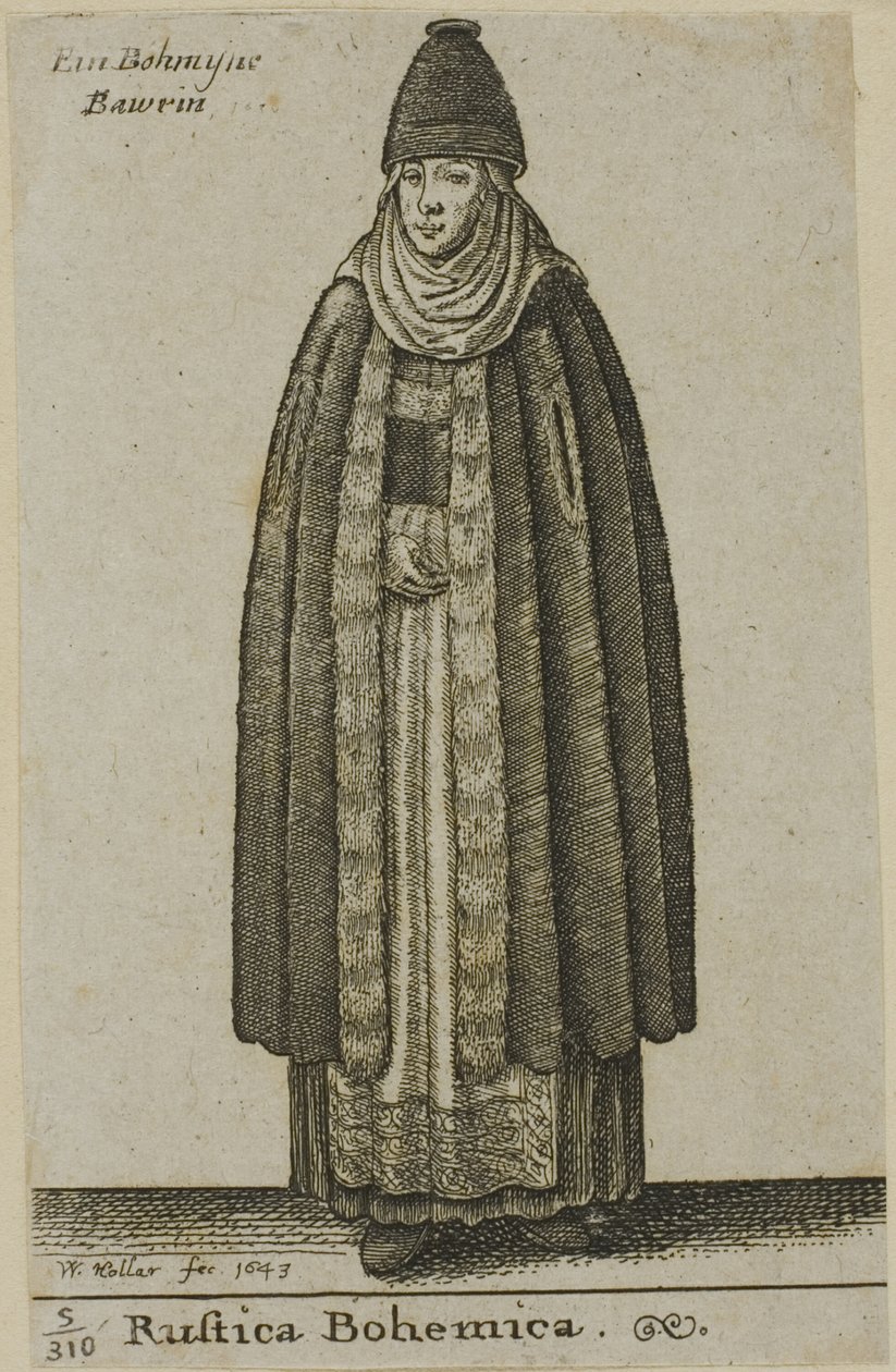Paysanne de Bohême - Wenceslaus Hollar