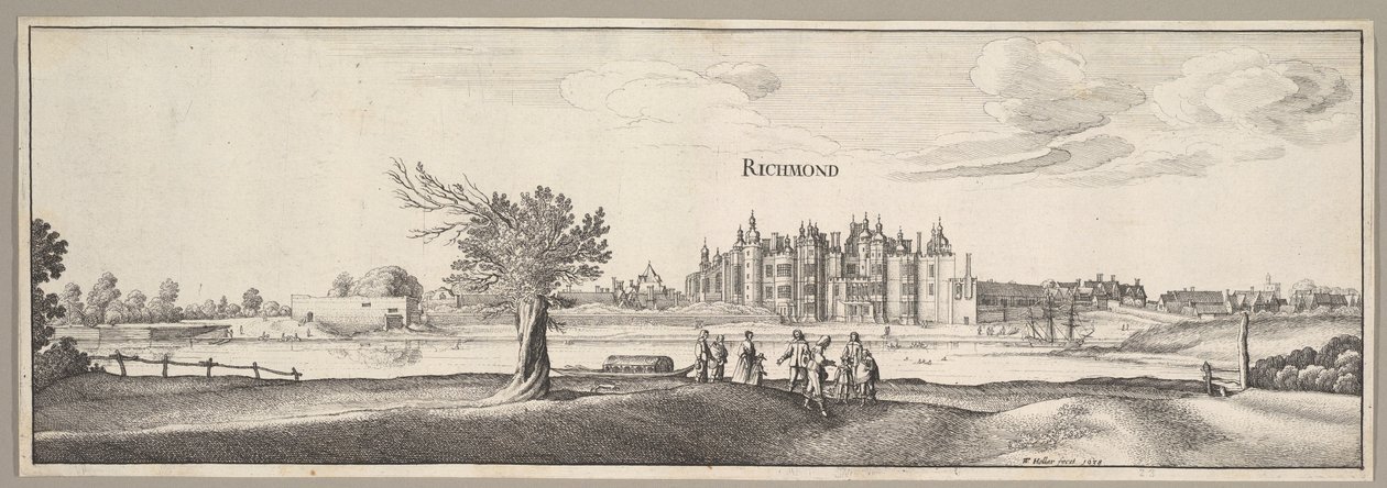 Palais de Richmond, 1638 - Wenceslaus Hollar