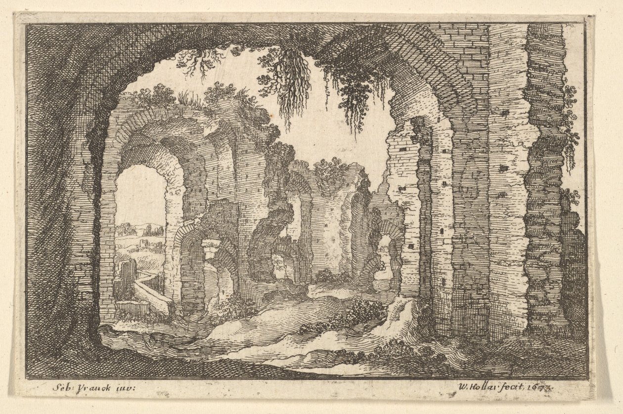 Ruines romaines, 1673 - Wenceslaus Hollar