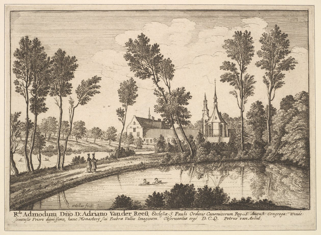 Abbaye de Rothendael - Wenceslaus Hollar