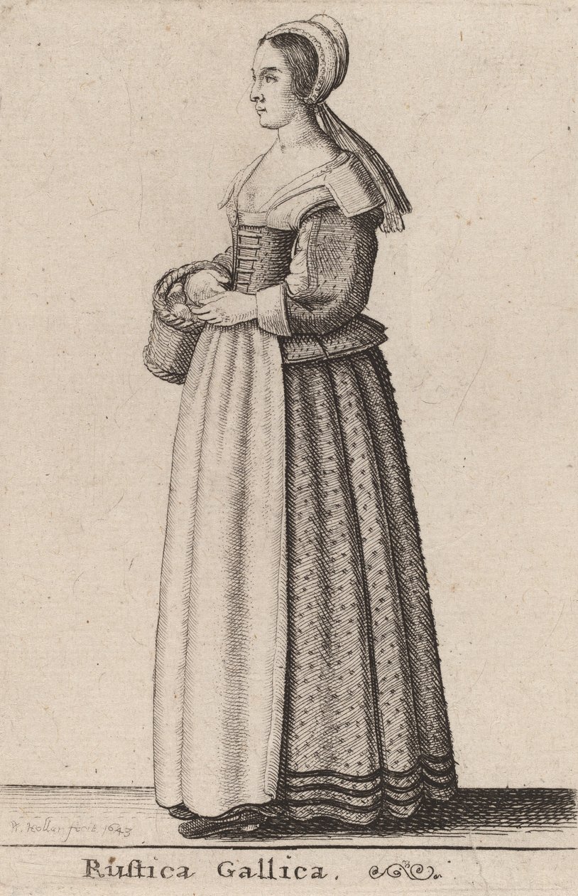 Rustica Gallica, 1643 - Wenceslaus Hollar