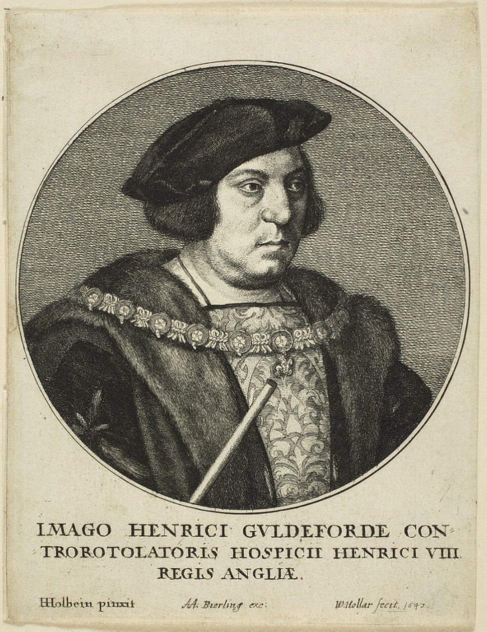 Sir Henry Guildford - Wenceslaus Hollar