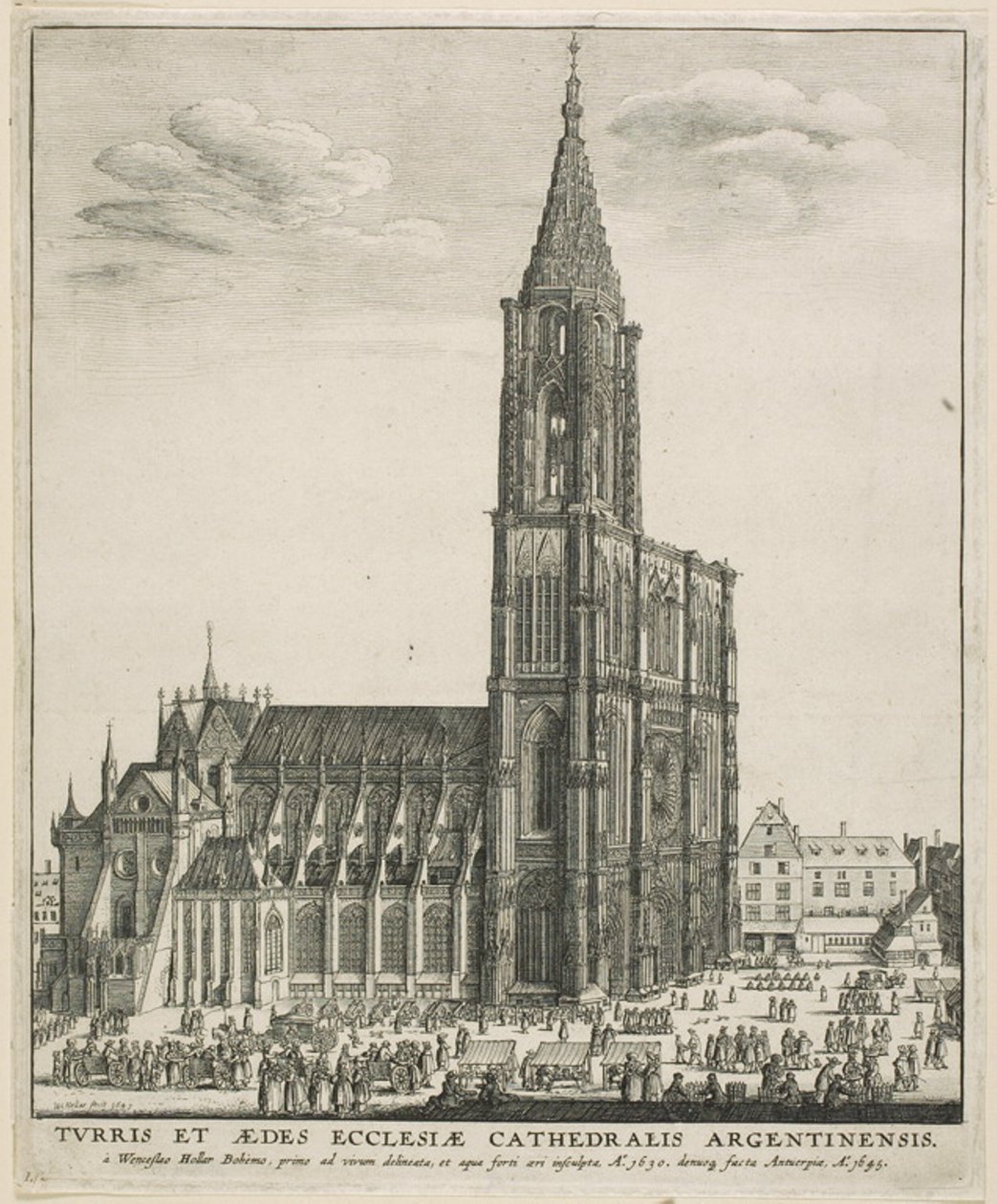 Cathédrale de Strasbourg - Wenceslaus Hollar