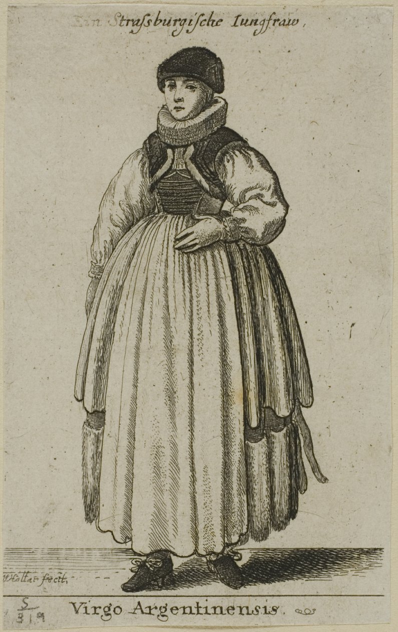 Femme de Strasbourg - Wenceslaus Hollar