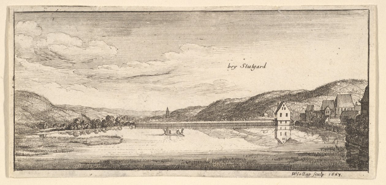 Stuttgart : Le Lac - Wenceslaus Hollar
