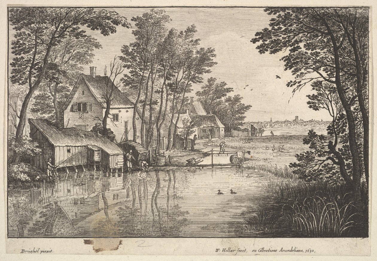 Le Pêcheur - Wenceslaus Hollar