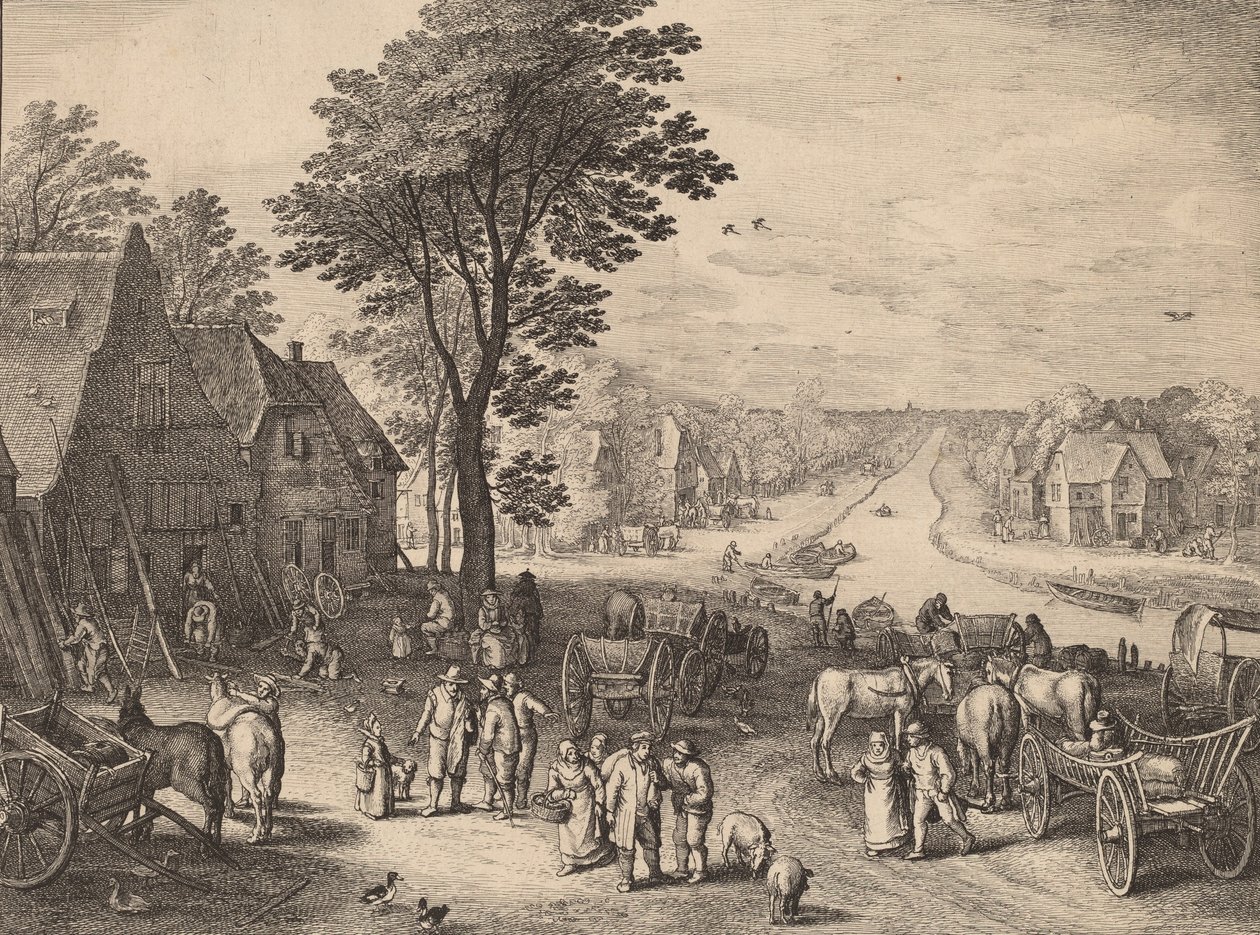 Le Canal, 1650 - Wenceslaus Hollar