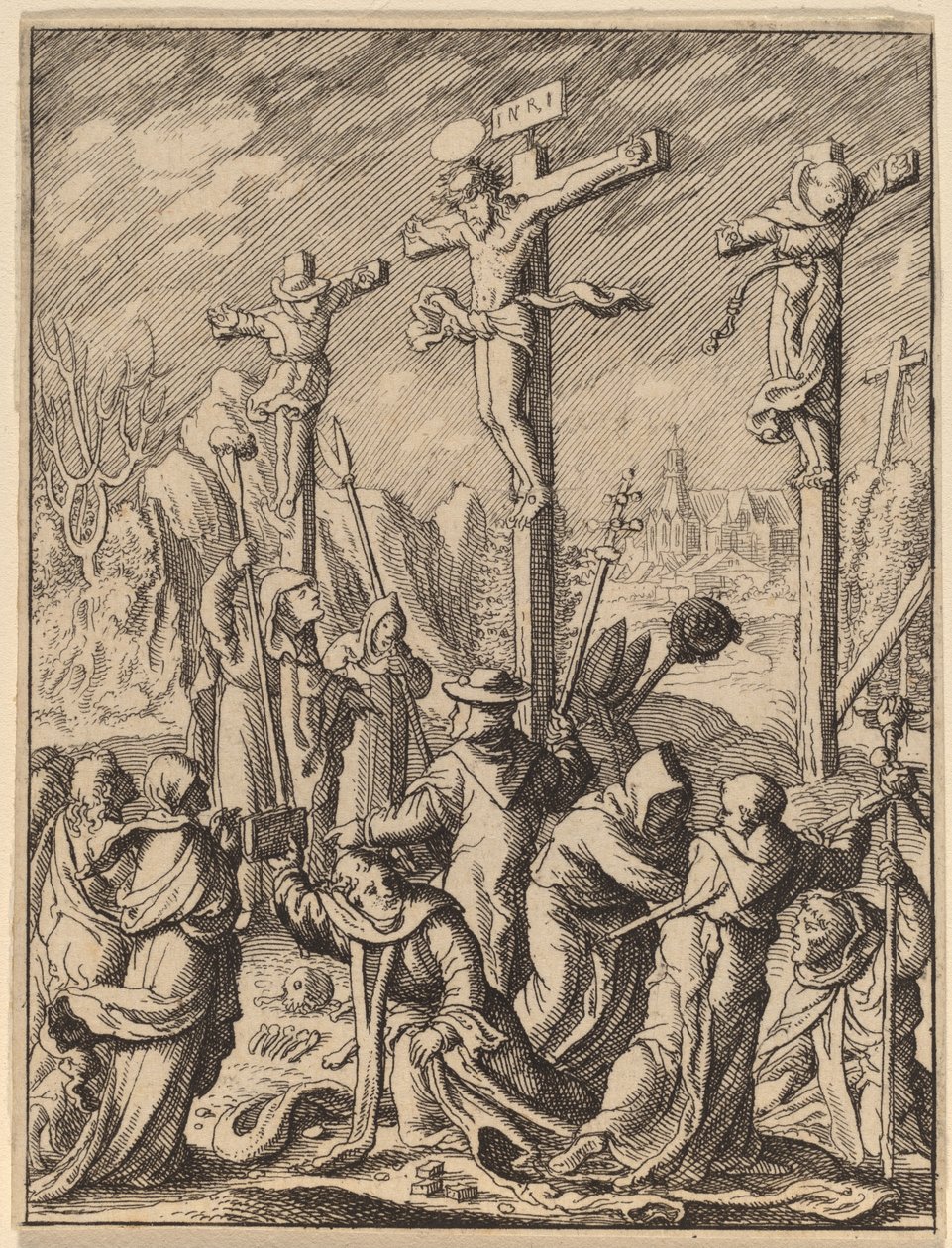 La Crucifixion - Wenceslaus Hollar