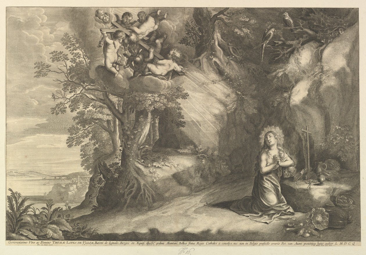 La Madeleine à genoux - Wenceslaus Hollar