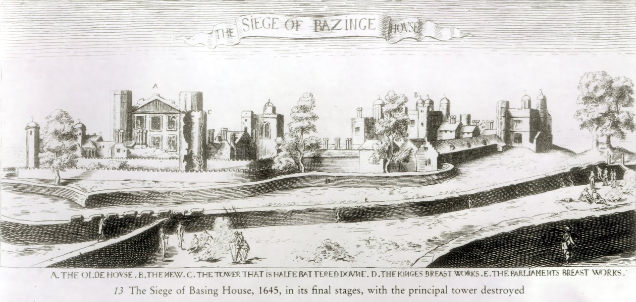 Le Siège de Basing House, 1645 - Wenceslaus Hollar