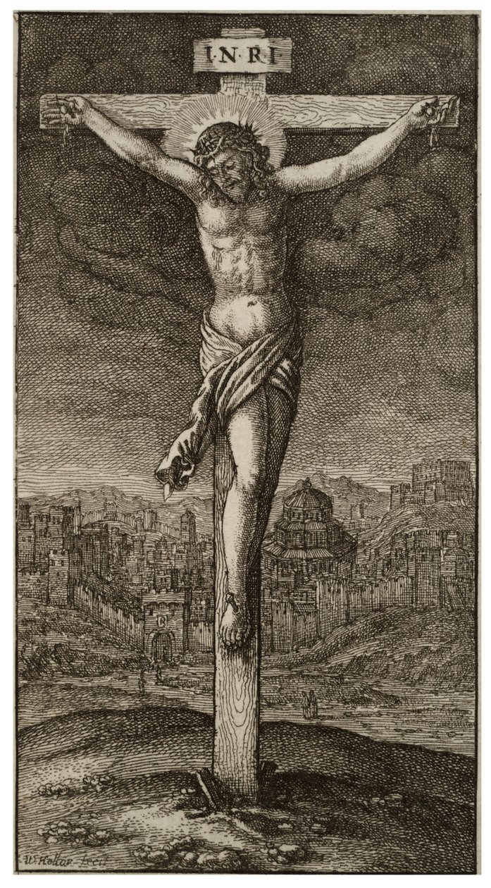 La crucifixion - Wenceslaus Hollar