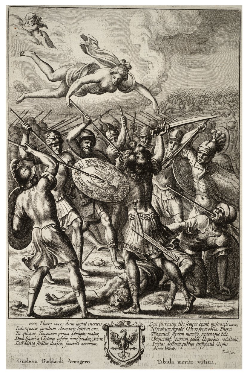 Vénus protégeant Énée. État 2 - Wenceslaus Hollar