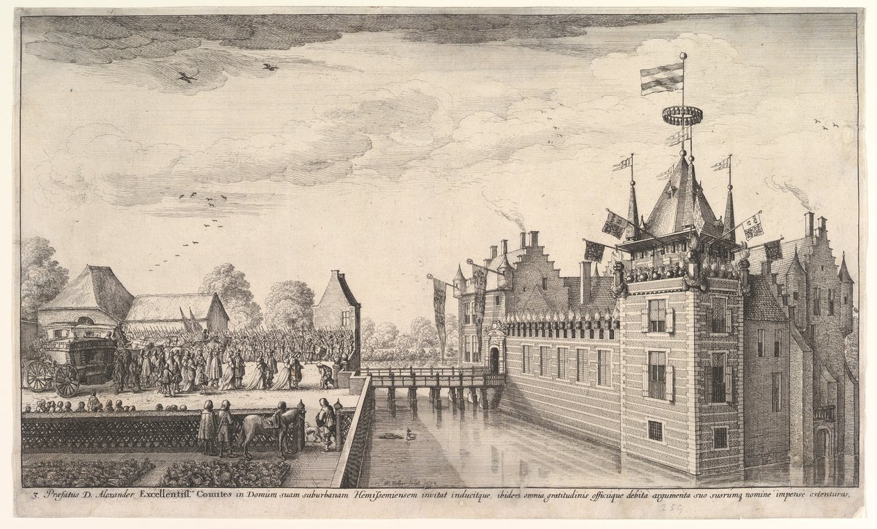 Visite à A. Roelants, 1650 - Wenceslaus Hollar