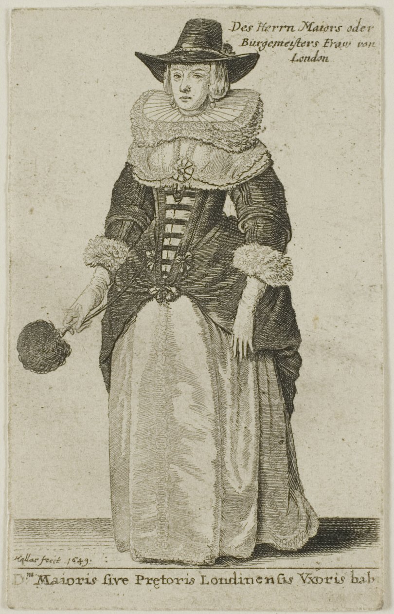 Épouse du maire de Londres - Wenceslaus Hollar