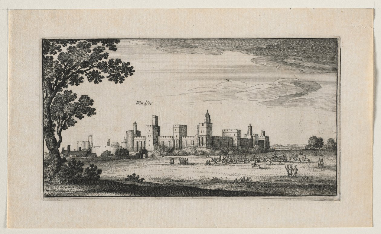 Château de Windsor depuis le sud-est - Wenceslaus Hollar