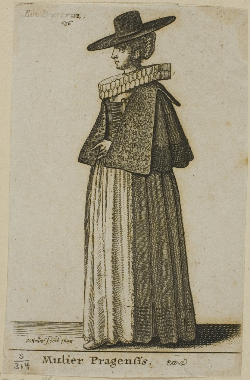 Femme de Prague - Wenceslaus Hollar