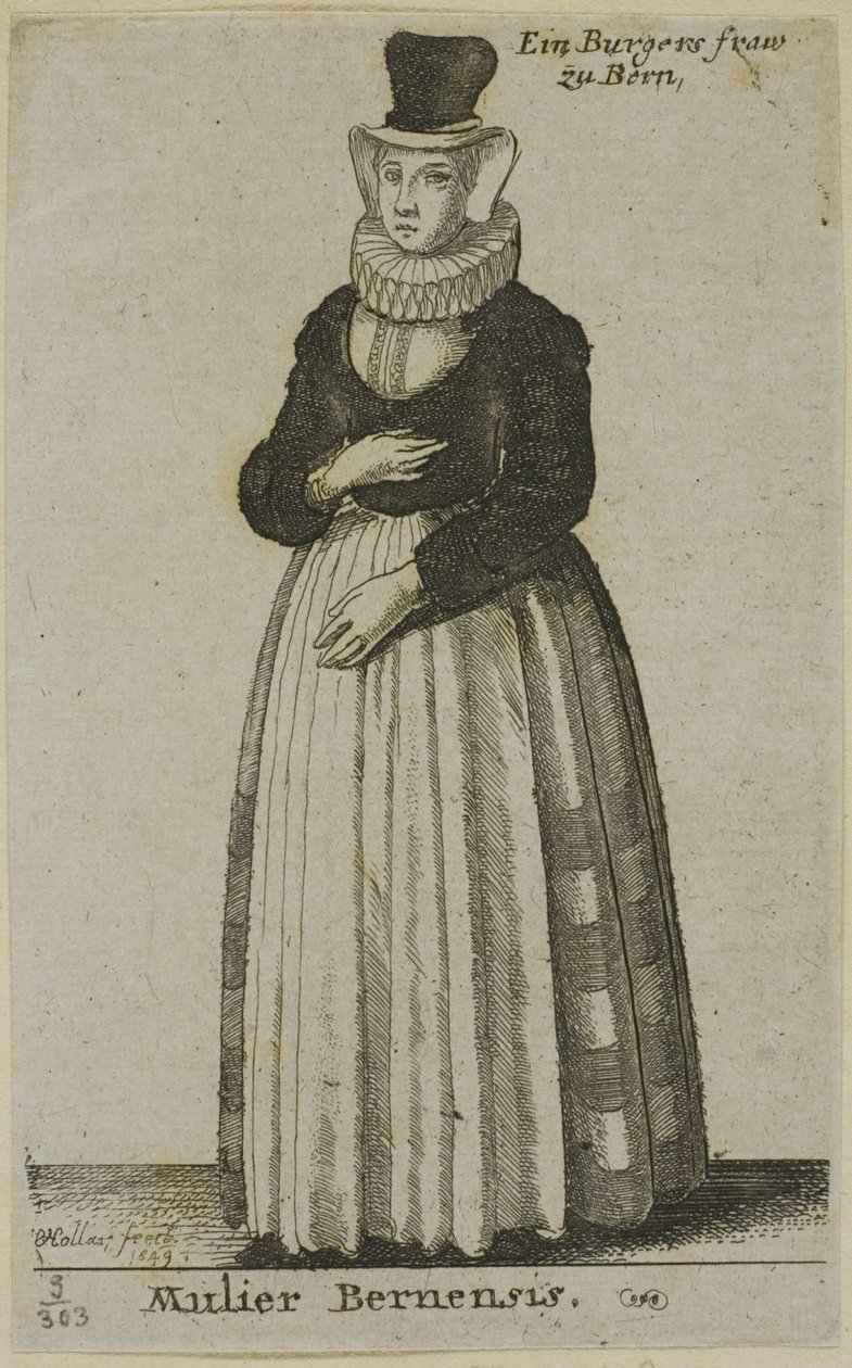 Femme de Berne - Wenceslaus Hollar
