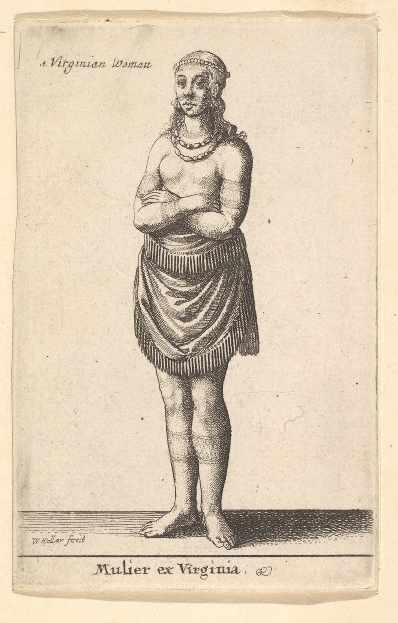 Femme de Virginie - Wenceslaus Hollar