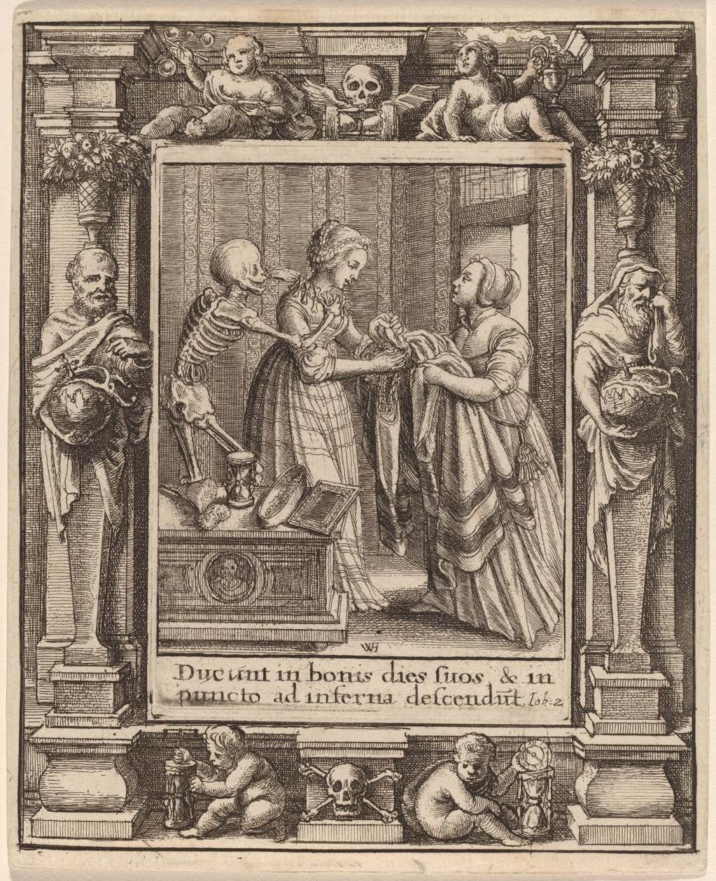 Mariée - Wenceslaus Hollar after Hans Holbein the Younger after Abraham van Diepenbeeck