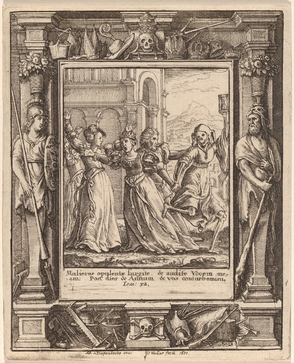 Reine - Wenceslaus Hollar after Hans Holbein the Younger after Abraham van Diepenbeeck