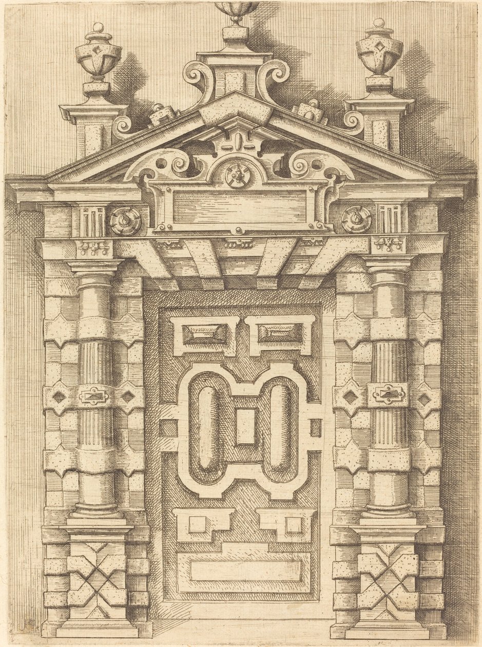Porte à fronton - Wendel Dietterlin