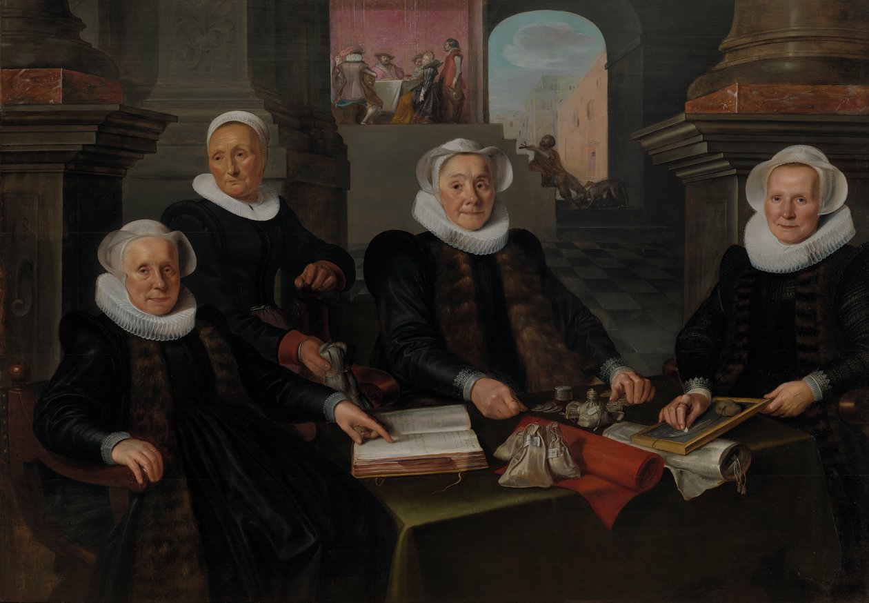 Trois régentes et la mère intérieure de la léproserie d
