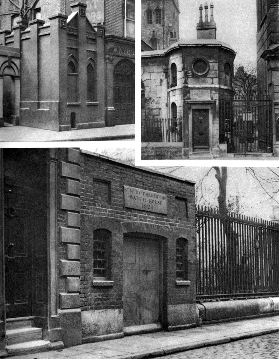 Trois maisons de garde de cimetière, Londres - Whiffin