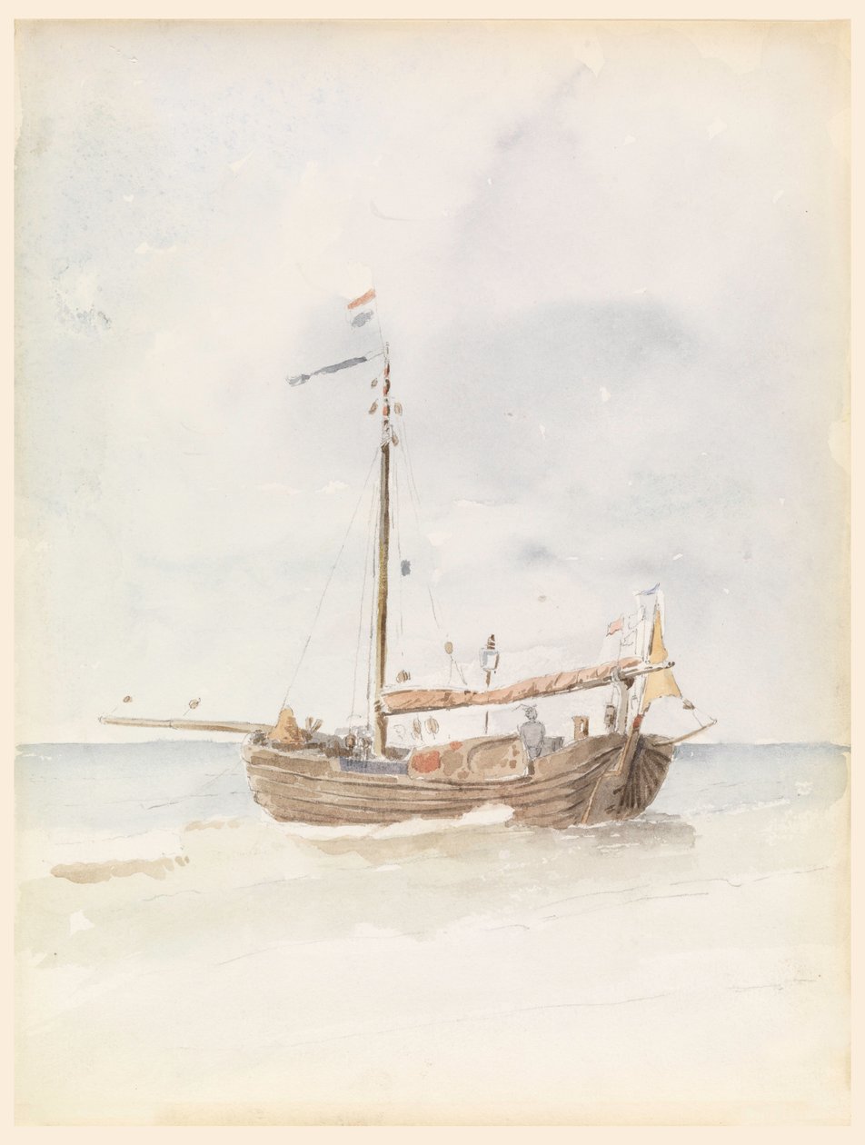 Une péniche hollandaise, 20 août 1887 - Whitney Warren Jr.