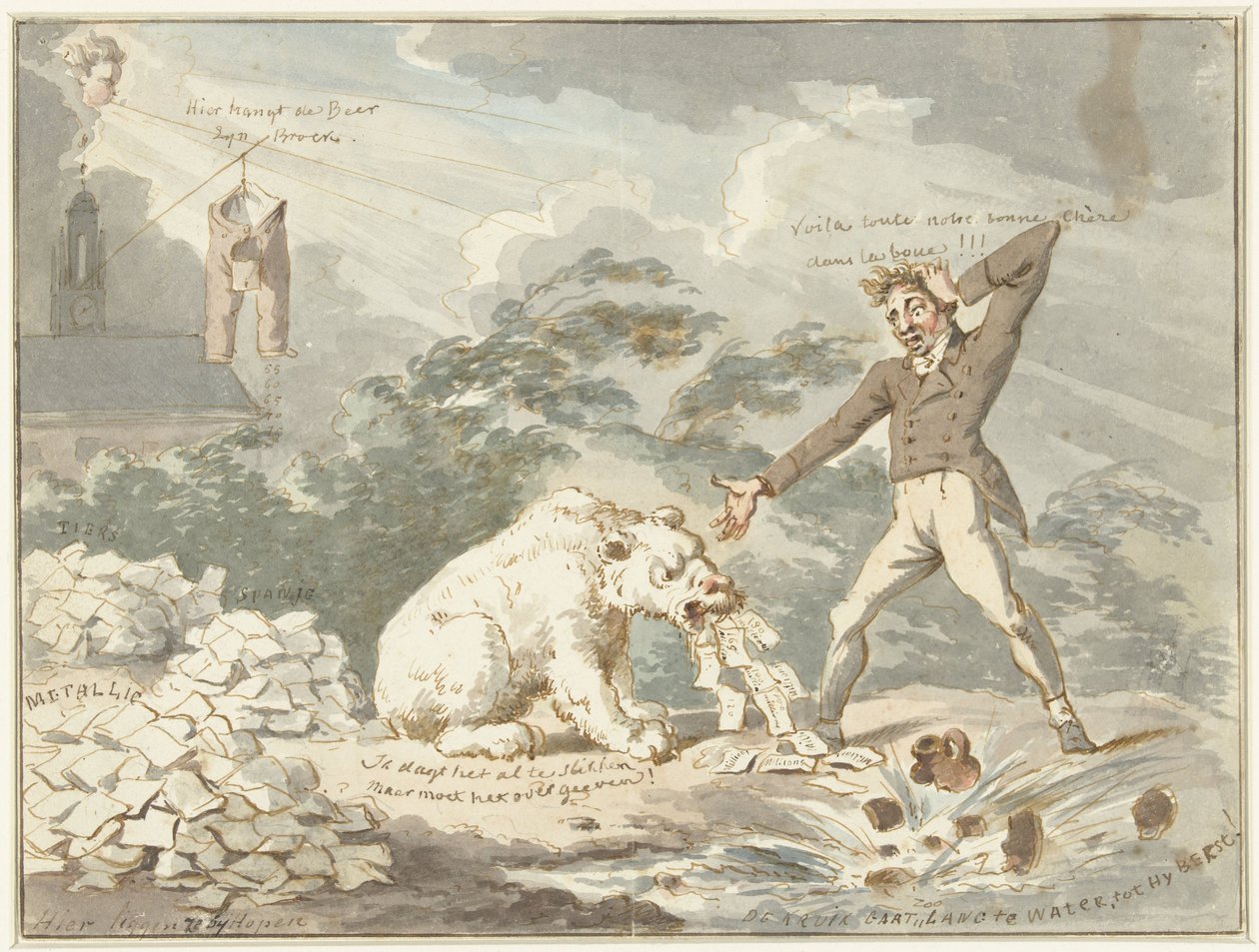 Un fiasco financier - Wijnand Esser (attributed to)