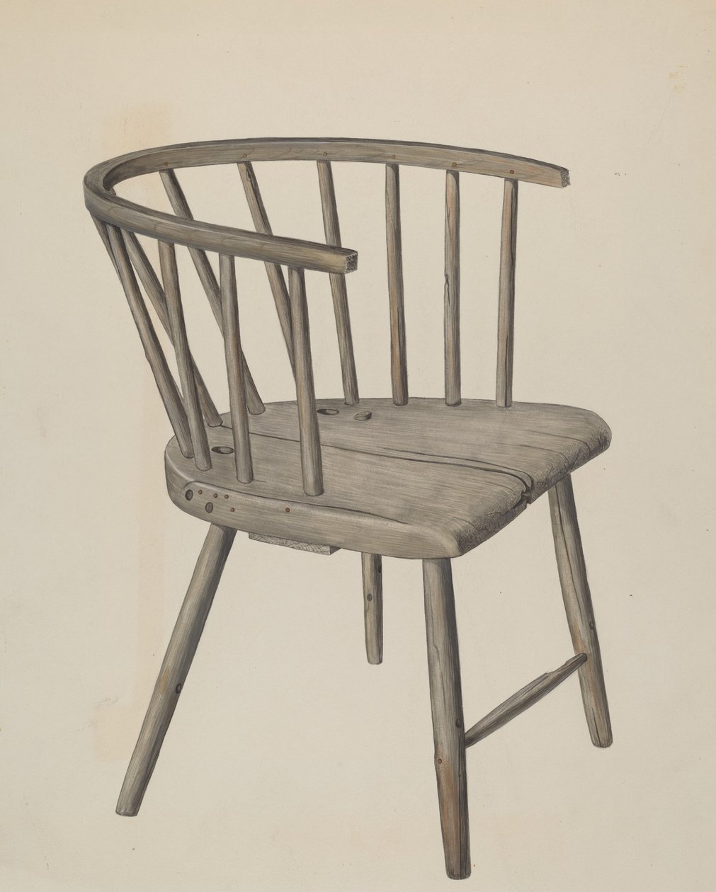 Fauteuil fait main, vers 1937 - Wilbur M Rice