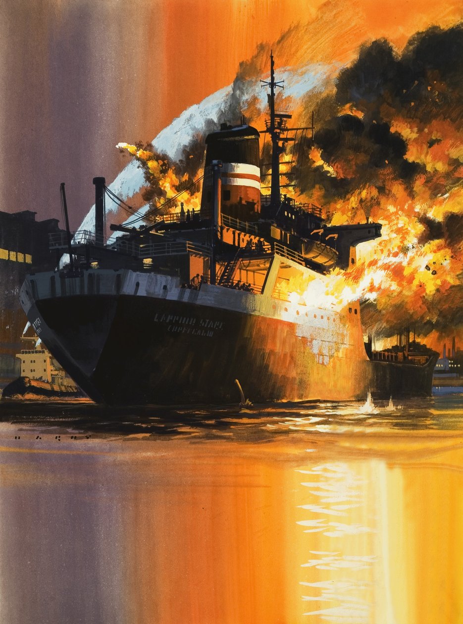 Bateau flamboyant - Wilf (20th century) Hardy