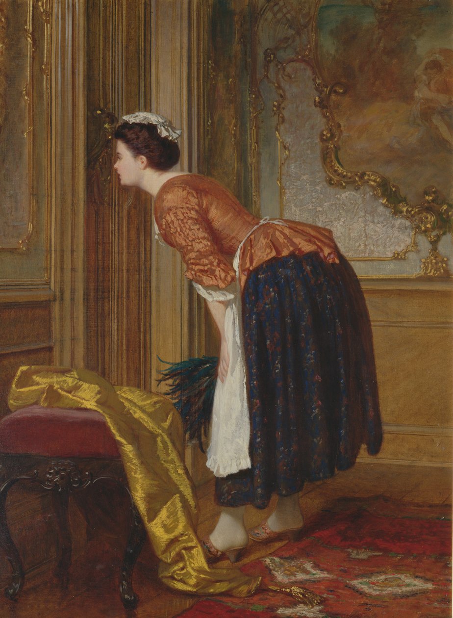 La Curieuse Servante - Wilhelm Amberg