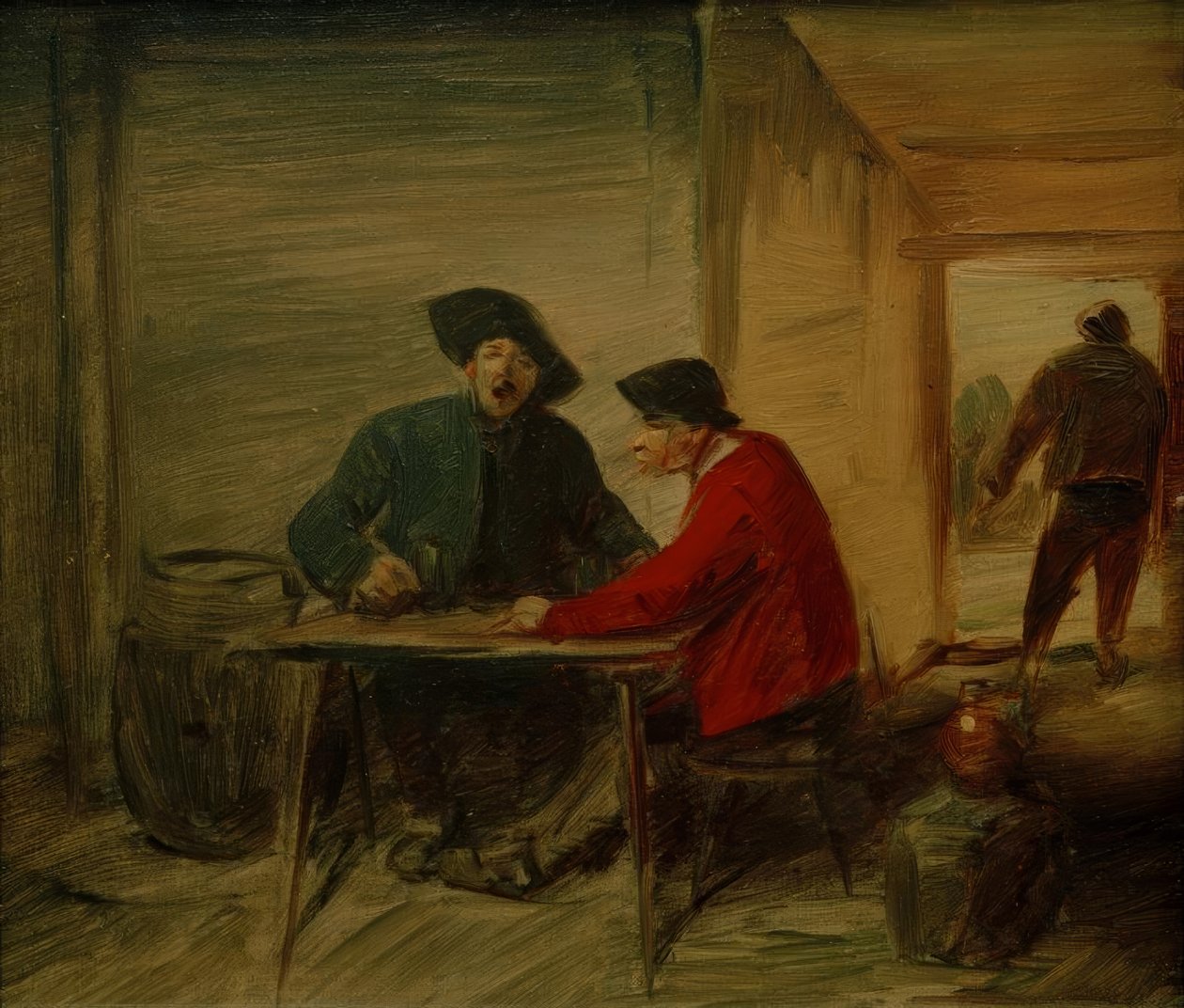 Paysans buvant dans une auberge - Wilhelm Busch