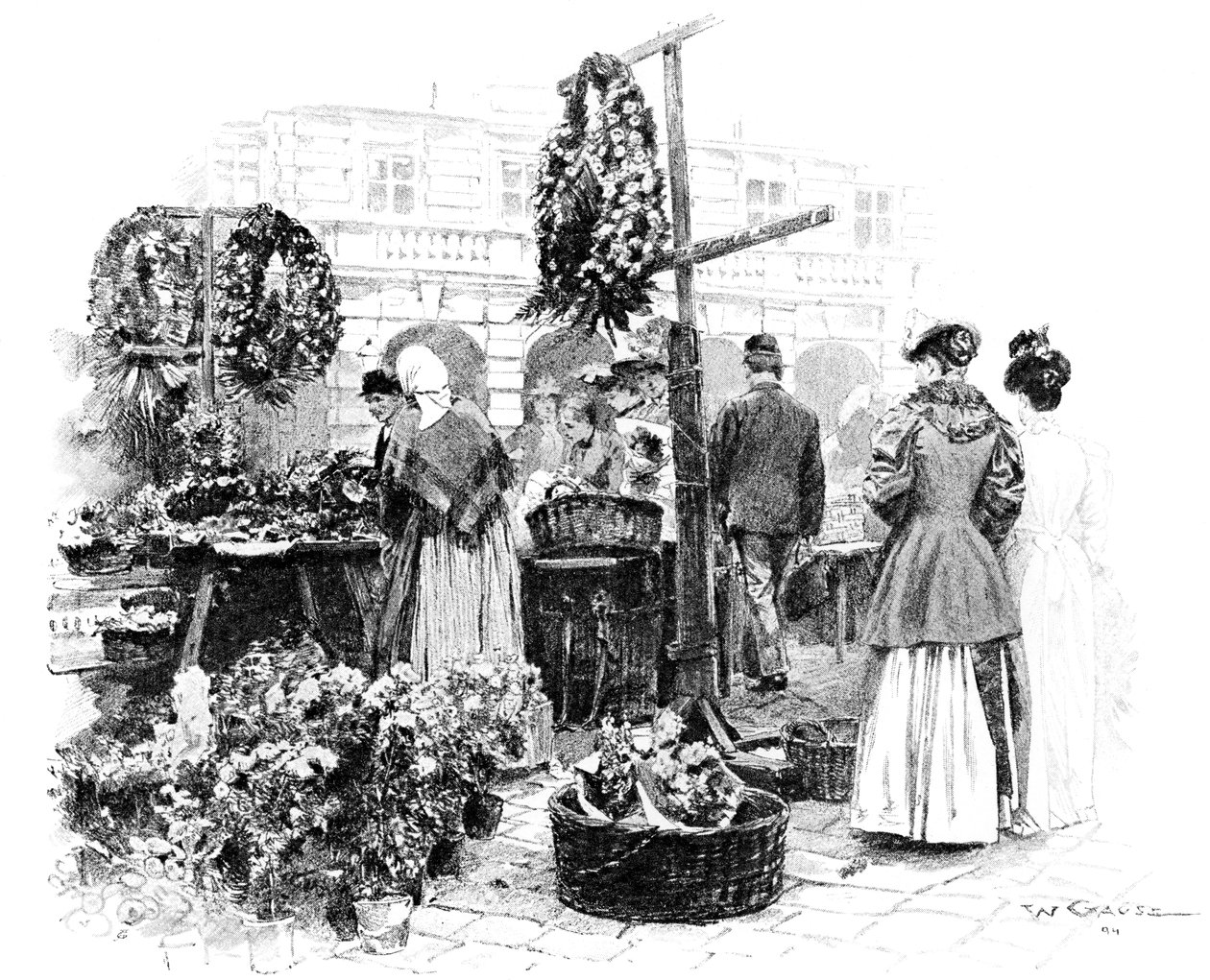 Le Marché aux Fleurs - Wilhelm Gause