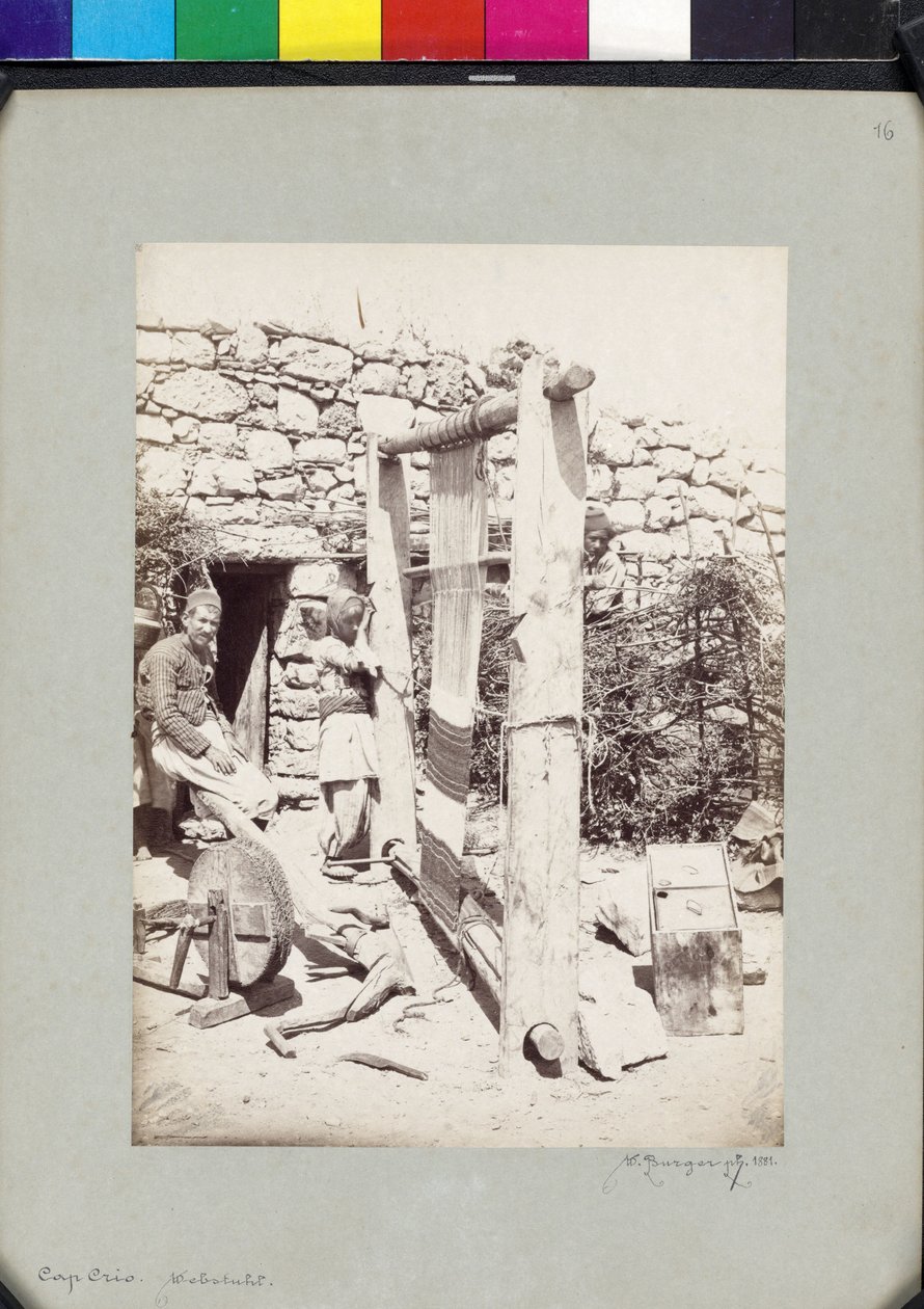 Métier à tisser à Cnide au cap Krio - Wilhelm J. Burger