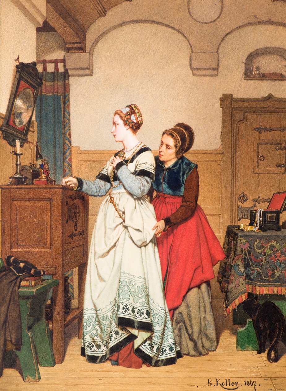 Margaret devant le miroir - Wilhelm Koller