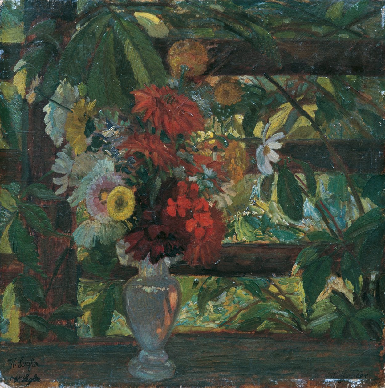 Tonnelle avec des fleurs - Wilhelm Legler