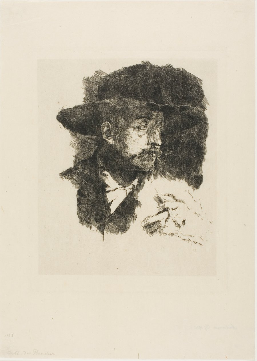 Le fumeur - Wilhelm Maria Hubertus Leibl