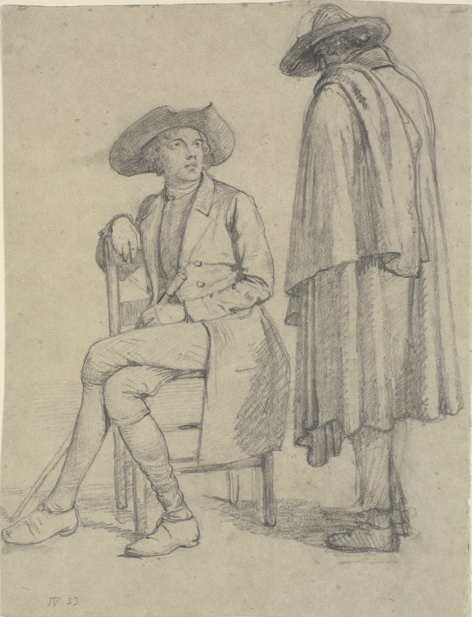 Abbé en conversation avec un romain - Wilhelm Marstrand