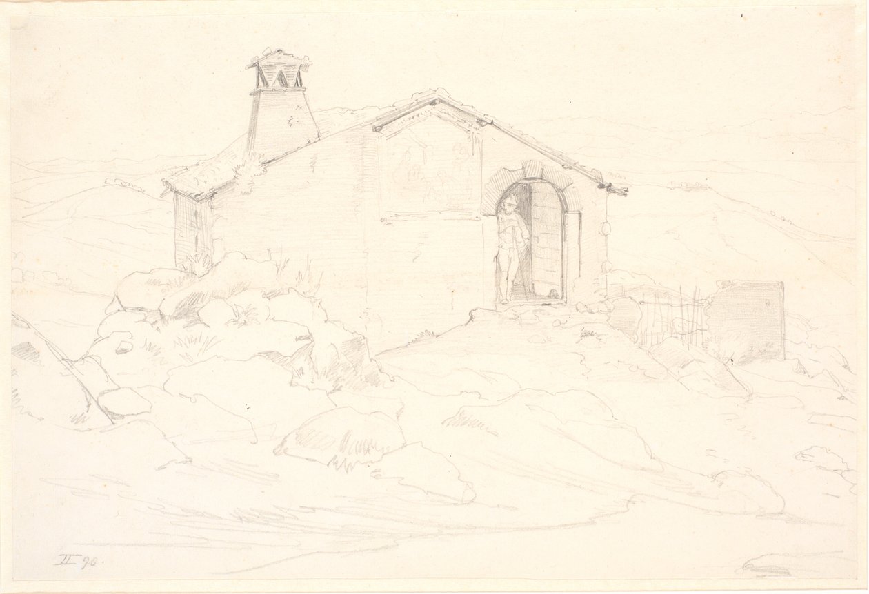 Paysage de Montagne avec une Cabane - Wilhelm Marstrand