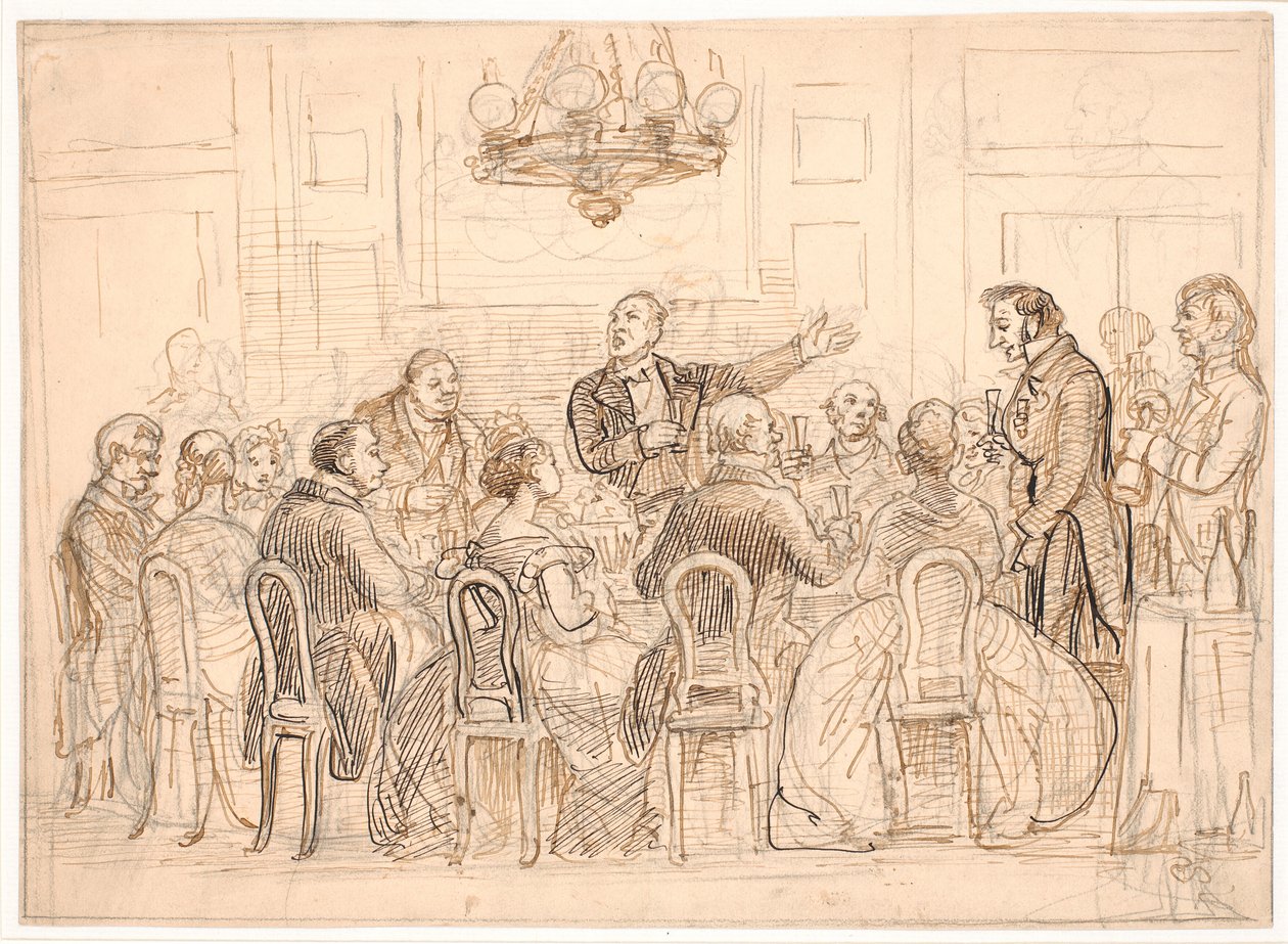 Le toast du nouveau chevalier - Wilhelm Marstrand