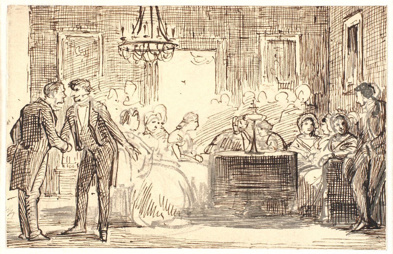 Scène de société à Copenhague - Wilhelm Marstrand