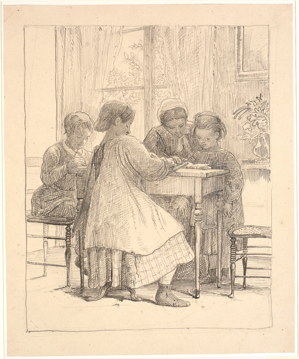 Lecture de leçon - Wilhelm Marstrand