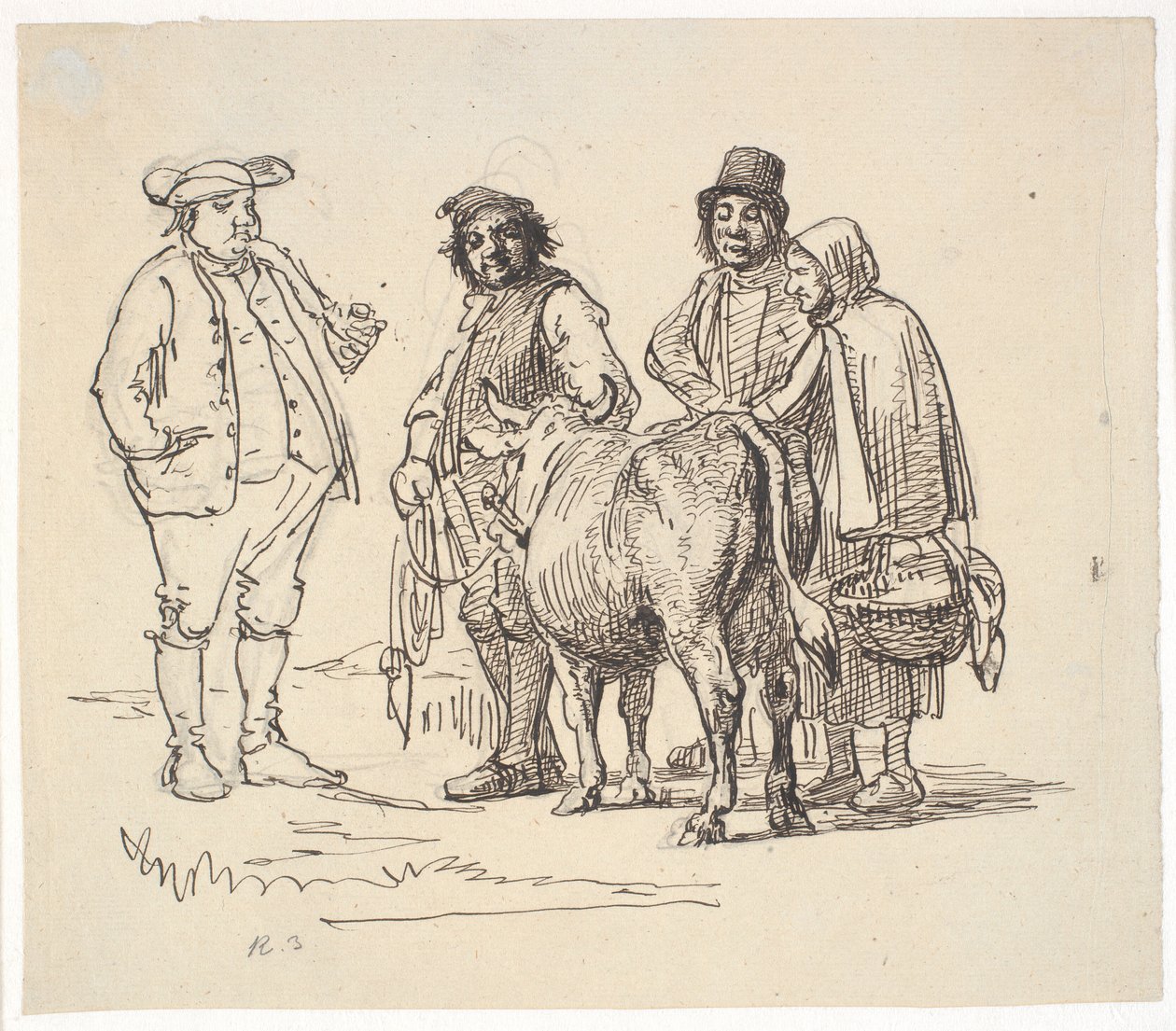 Amateurs de la vache - Wilhelm Marstrand